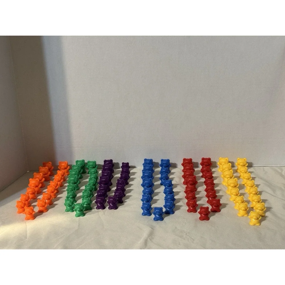 Counting Bears Set Learning Counting Color & Sorting Toy Math Educational 87 Pcs